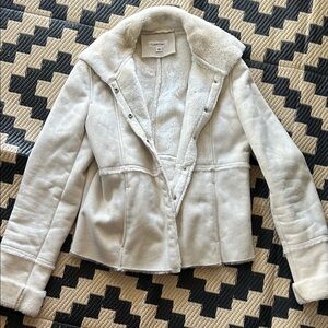 Calvin Klein Women's White Teddy Jacket